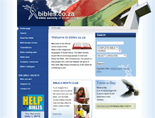 Tablet Screenshot of bibles.co.za
